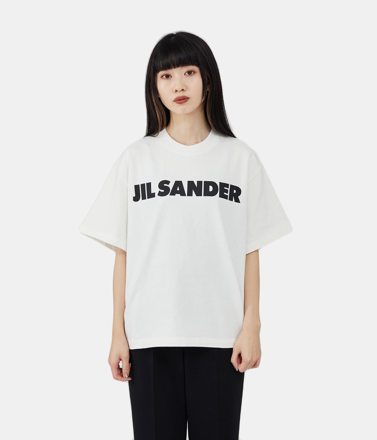 JIL SANDER　ロゴ プリント ロングTシャツ ホワイト Sサイズ - 2