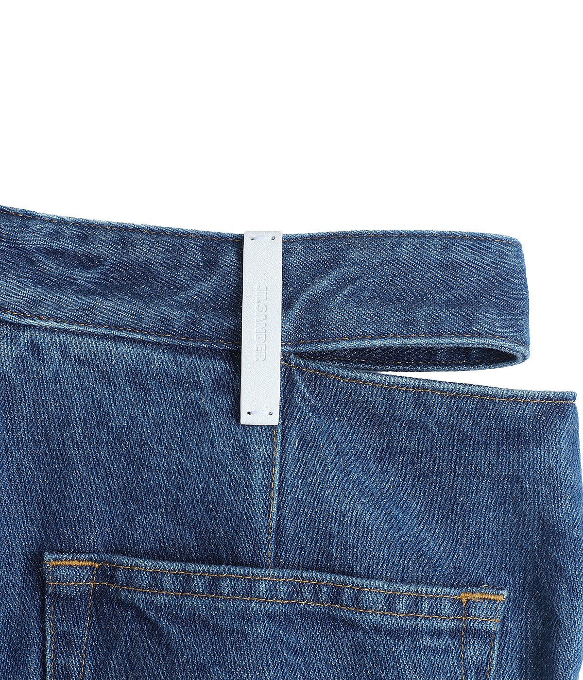 JIL SANDER ダメージ加工ブルーデニムパンツ レディース】DENIM TROUSER 140 AW 23 TREATED | JIL SANDER(ジル