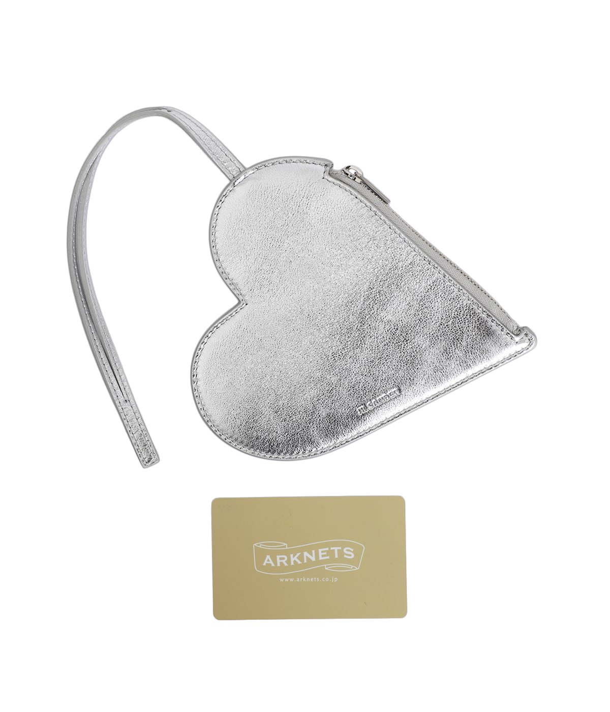 Jil Sanderハートシェイプレザーポーチ ハートシェイプのJil Sanderエンボスロゴ入りレザー製ポーチ HEART