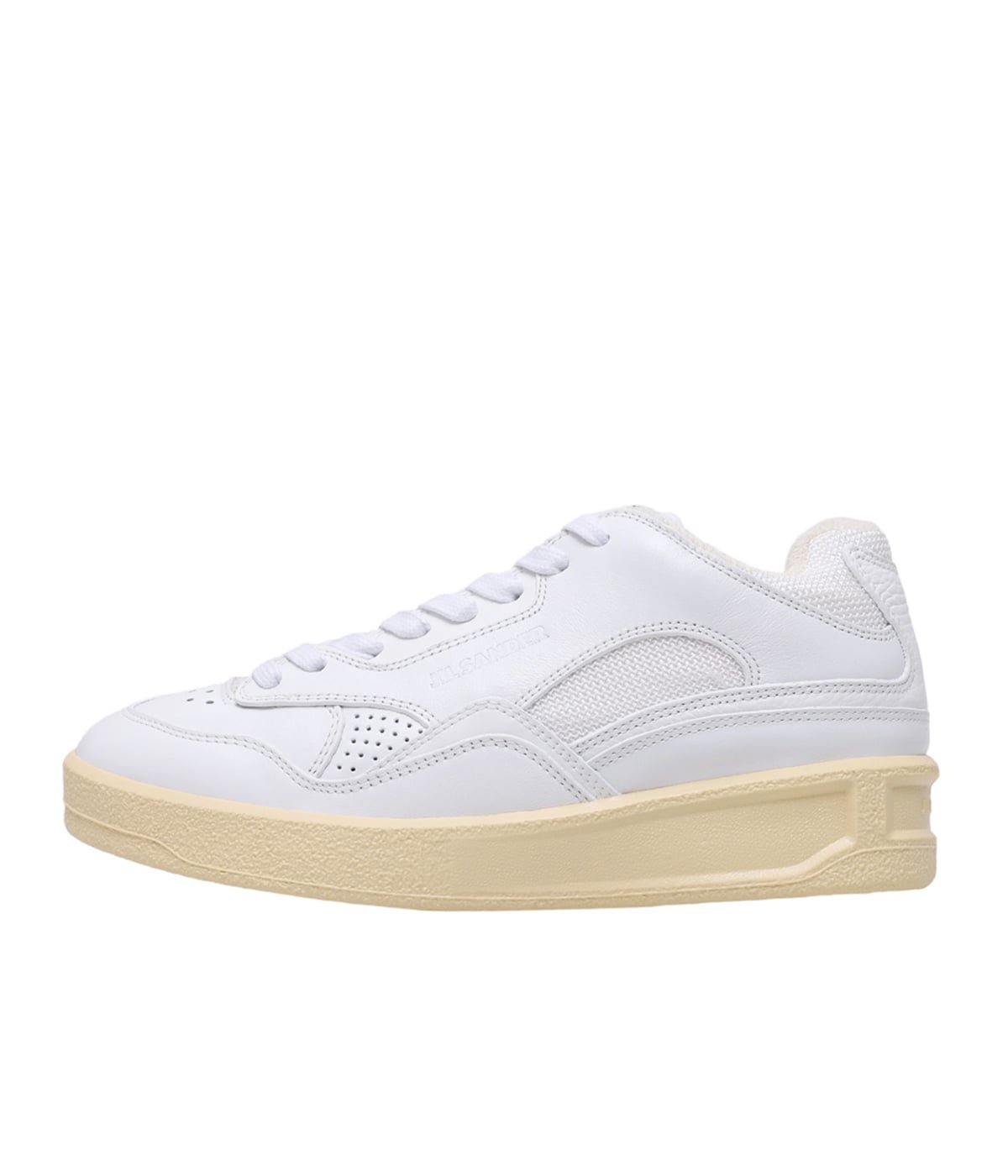 JIL SANDER ジルサンダー White 'Basket Hi' sneakers スニーカー ...