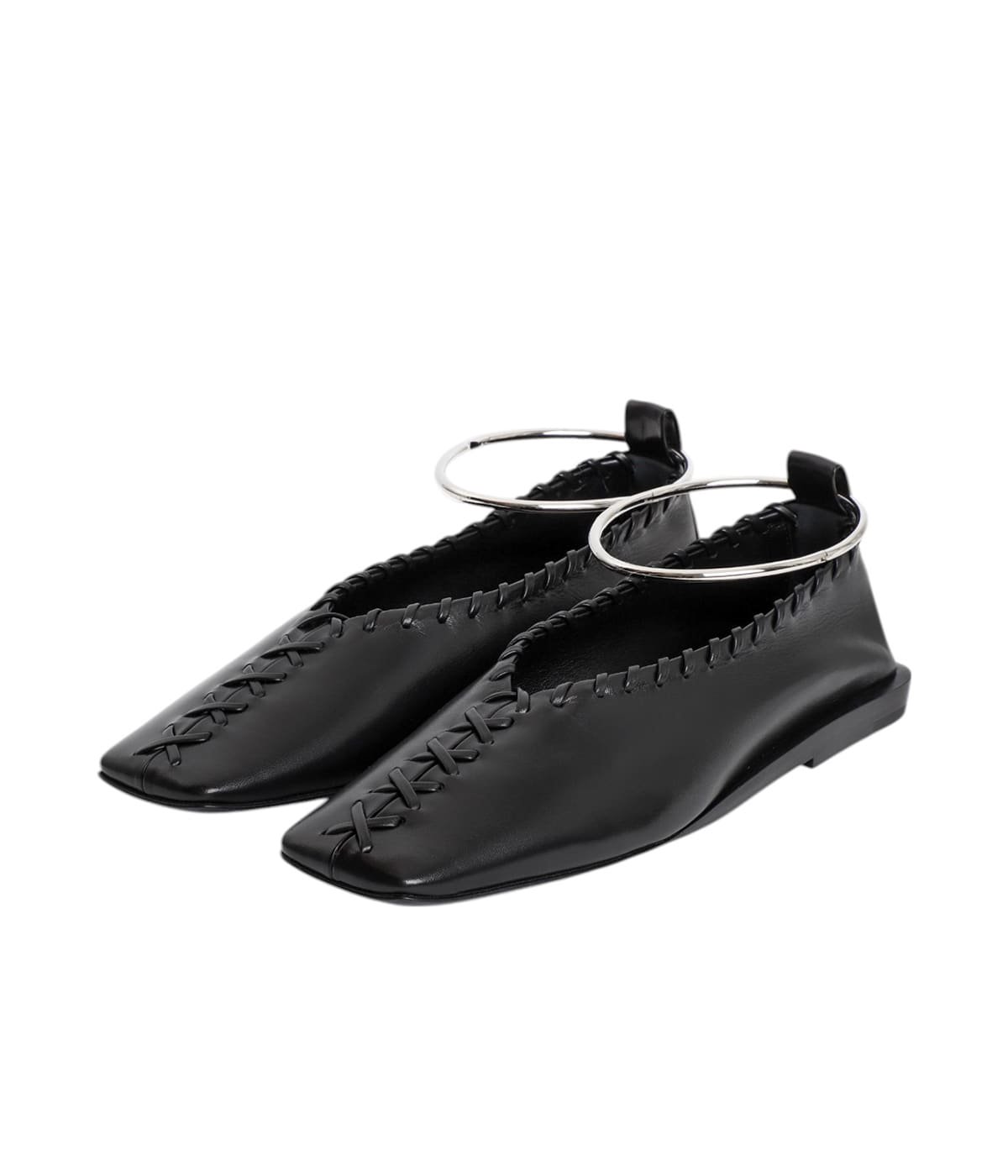 JIL SANDER バレリーナ 39 黒 JIL SANDER(ジル サンダー)｜バレリーナ/ブラック の通販