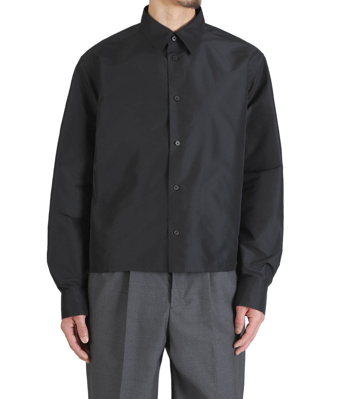 JIL SANDER ダークグレー 長袖シャツ　19aw コレクション着用 SHIRT 225 | JIL SANDER(ジルサンダー) / トップス 長袖シャツ (メンズ