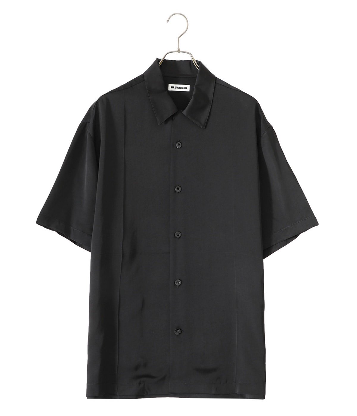 JIL SANDER�ｼ医ず繝ｫ繧ｵ繝ｳ繝�繝ｼ�ｼ碓pen collar shirt (black)