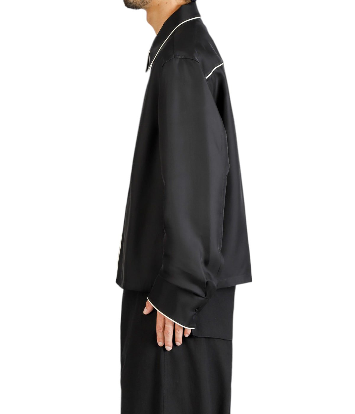 【美品タグ付き】JIL SANDERジルサンダー シャツブルゾン 38サイズ 黒 美品タグ付き】JIL SANDERジルサンダー シャツブルゾン 38サイズ 黒