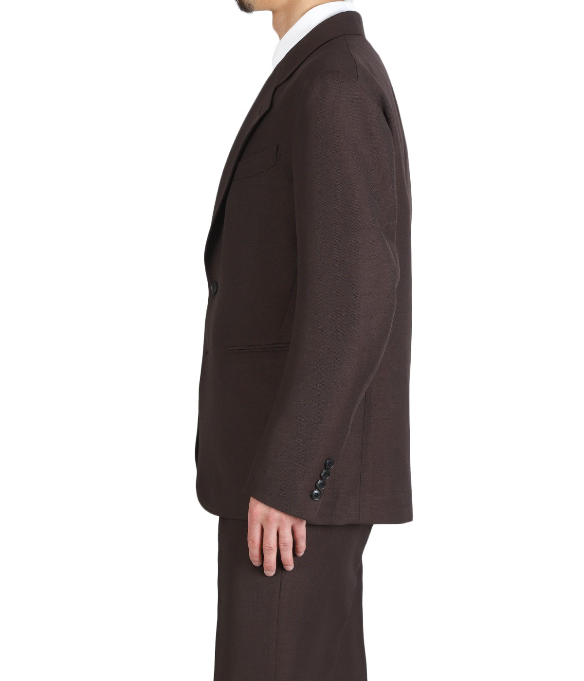 STEVE JACKET WOOL LINO 2B Brown | HEUGN(ユーゲン) / アウター