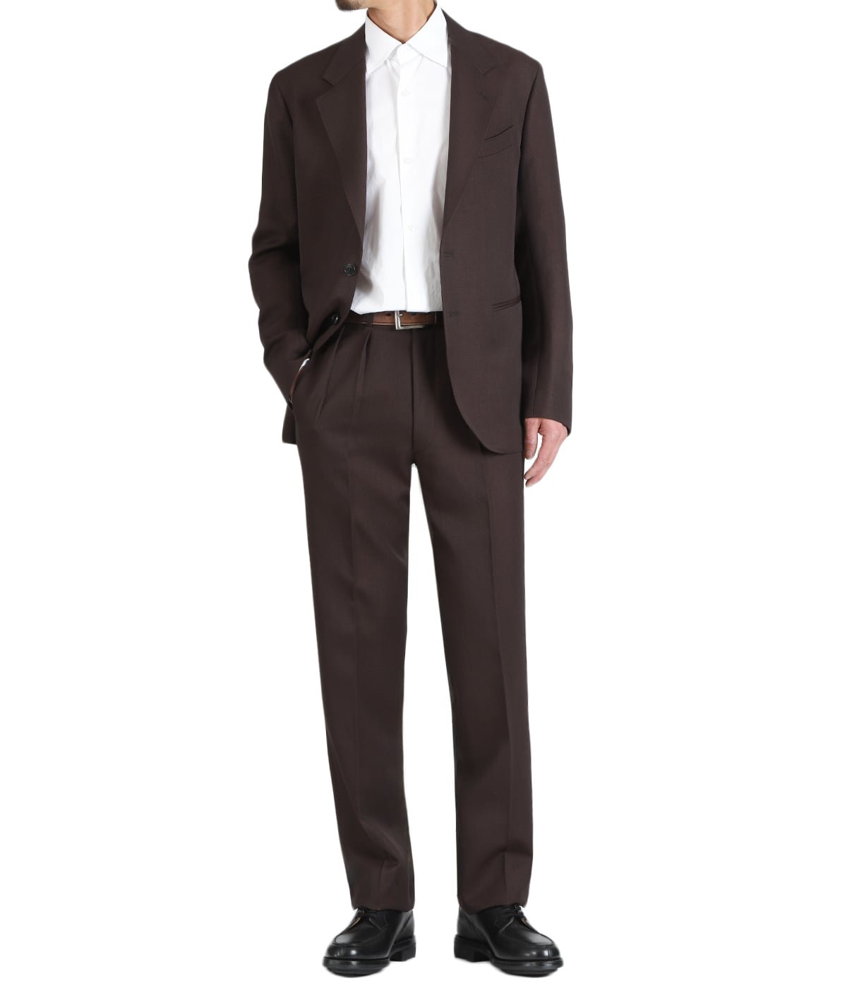 STEVE JACKET WOOL LINO 2B Brown | HEUGN(ユーゲン) / アウター