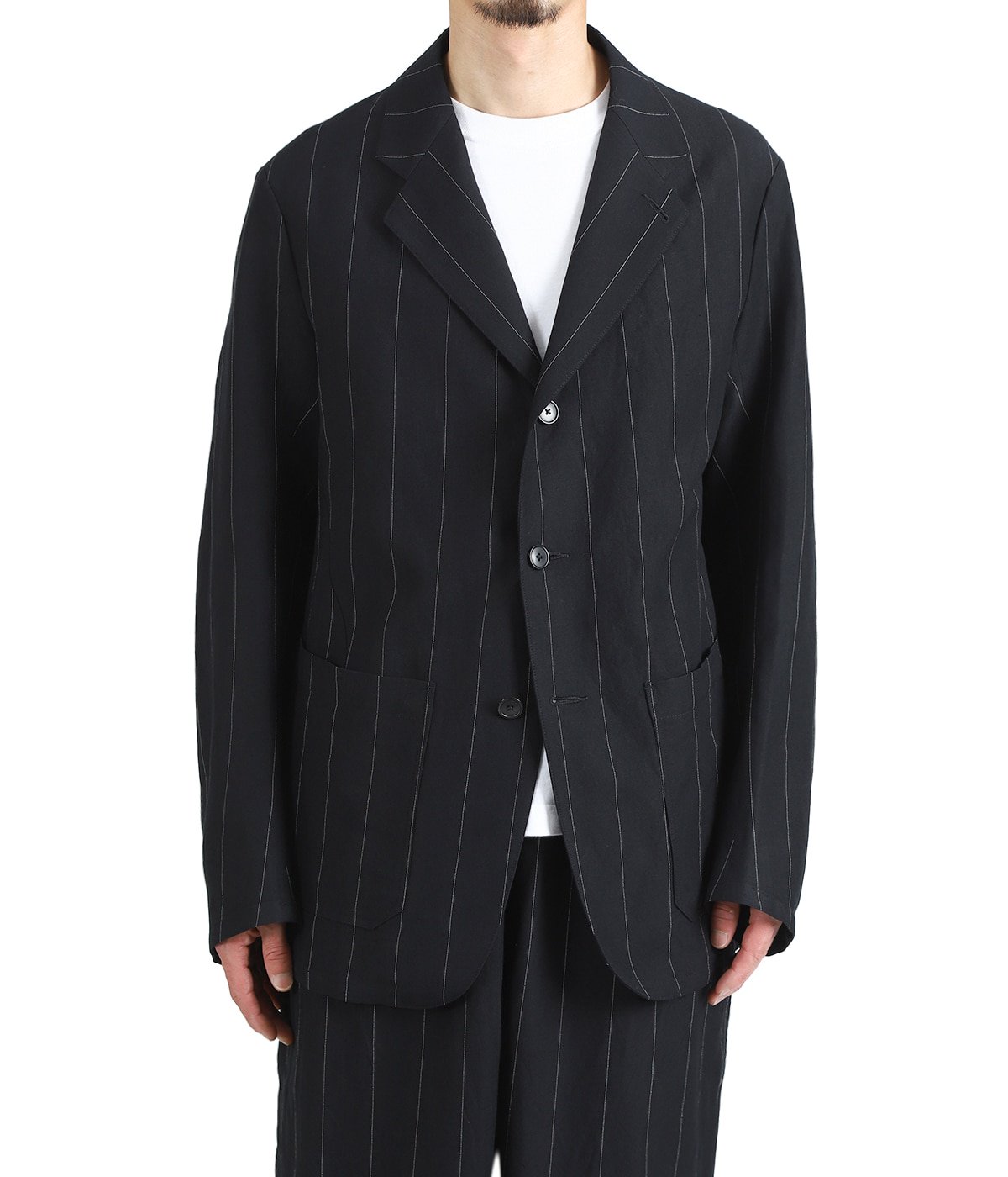 Heugn 26ss ウールリネン Henrri Jacket045 3 Henrri LINEN STRIPE | HEUGN(ユーゲン) / アウター スーツ
