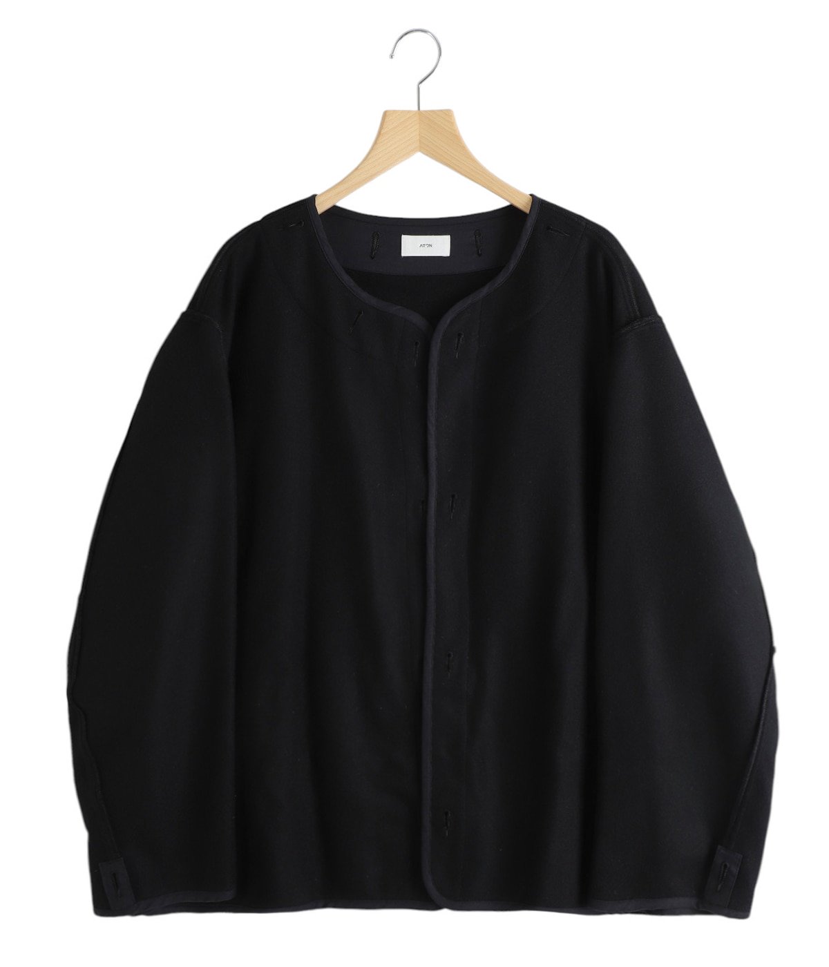 め*の様 ATON AIR WEATHER SHORT MODS COAT 04 Air Weather Short Mods Coat - Charcoal Gray