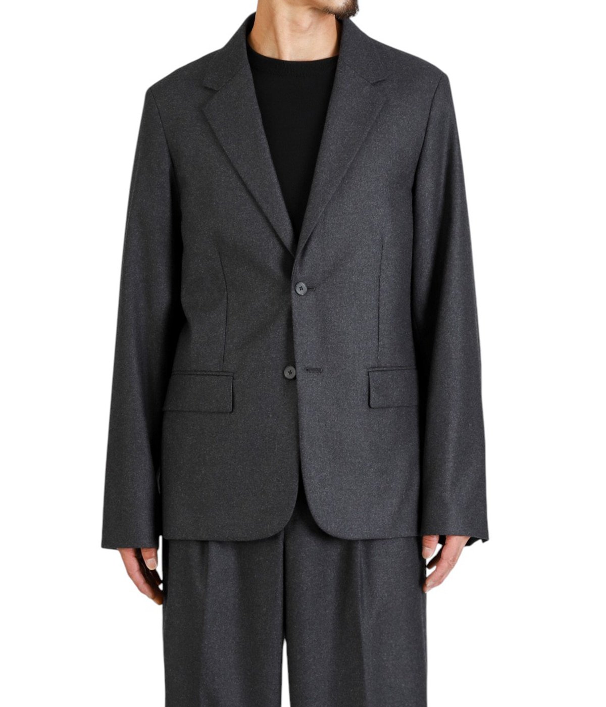 MERINO COLLEGE FLANNEL TAILORED JACKET | ATON(エイトン) / アウター
