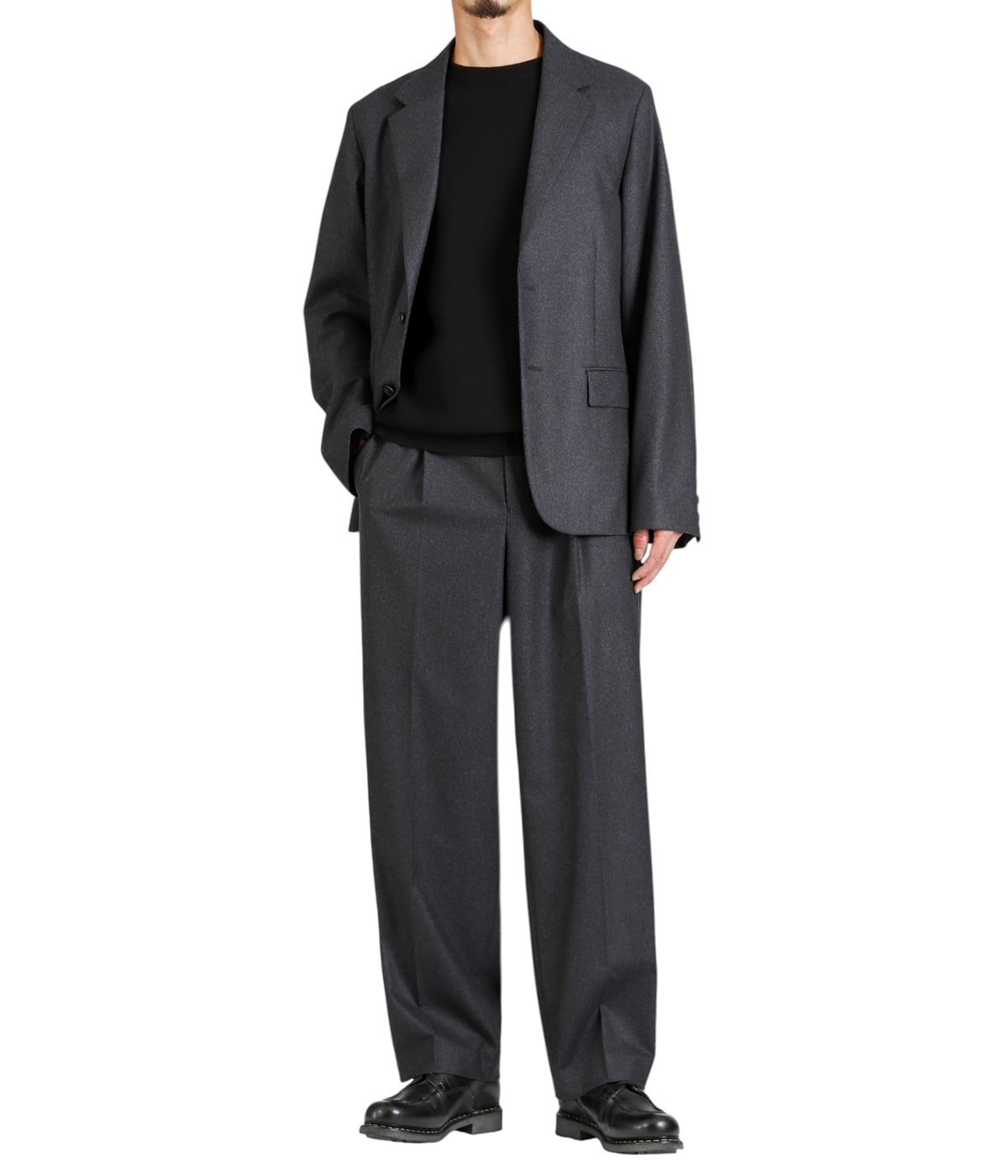 MERINO COLLEGE FLANNEL TAILORED JACKET | ATON(エイトン) / アウター