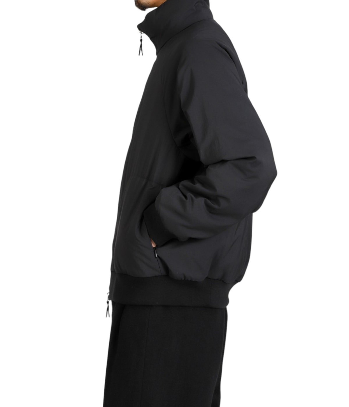 MAT AIRLY NYLON WOOL PADDED STAND JACKET | ATON(エイトン 