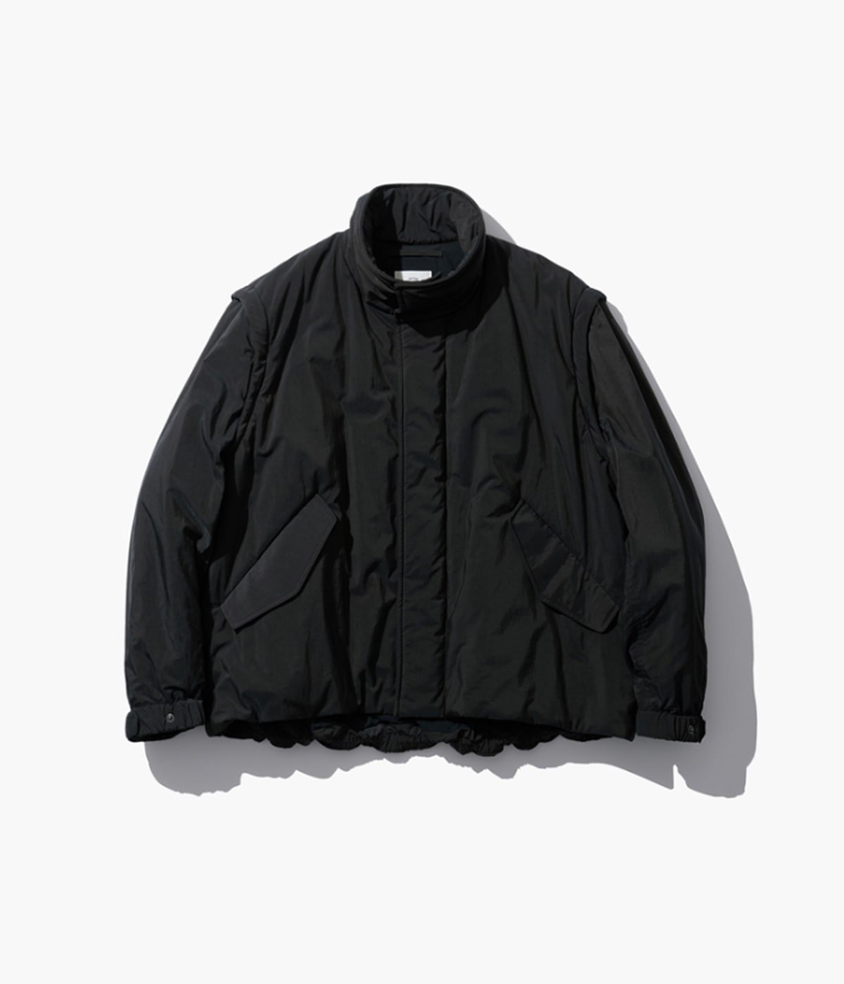 予約】【レディース】FIBRIL NYLON SATIN DETACHABLE JACKET | ATON