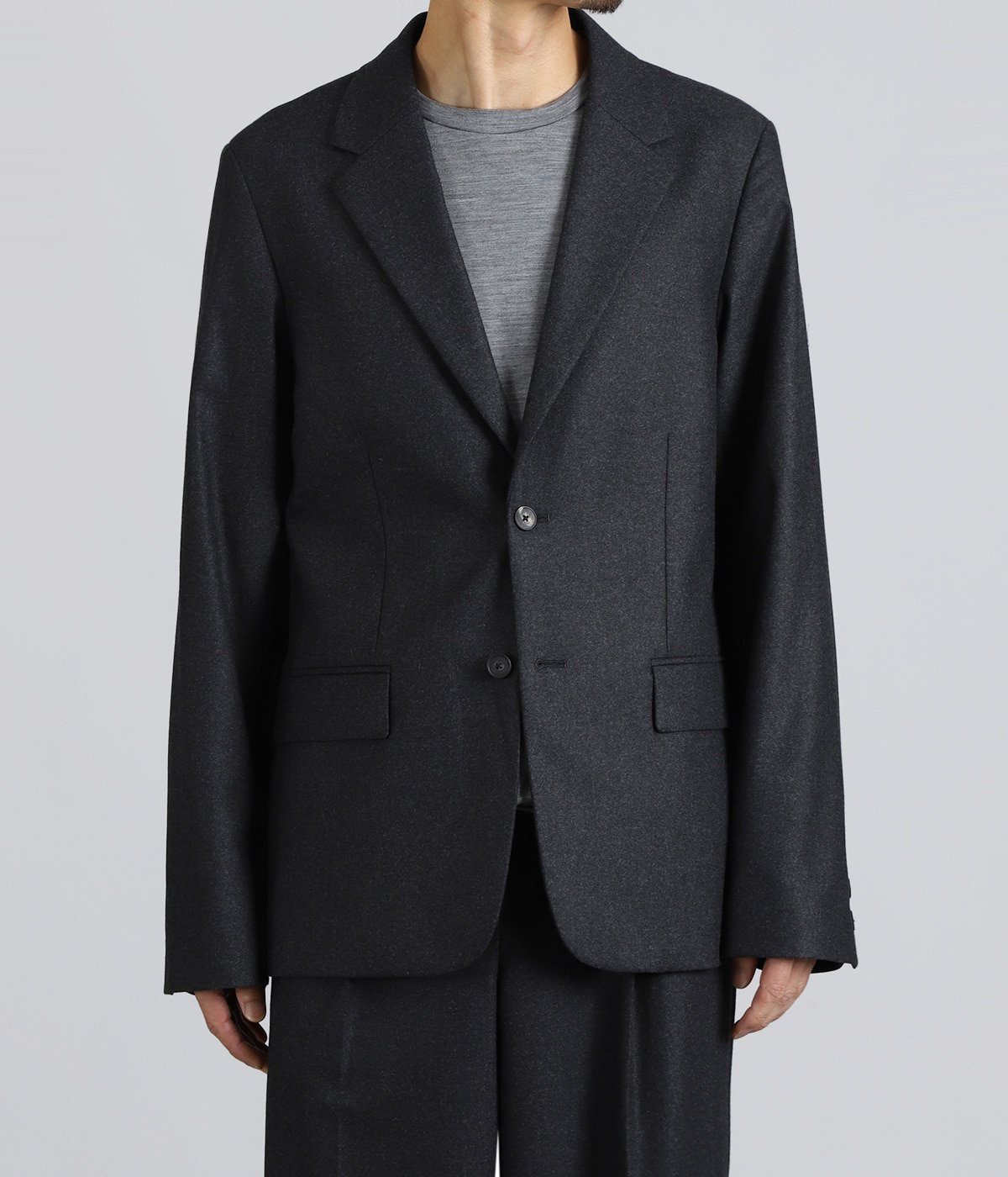 MERINO COLLEGE FLANNEL TAILORED JACKET | ATON(エイトン) / アウター