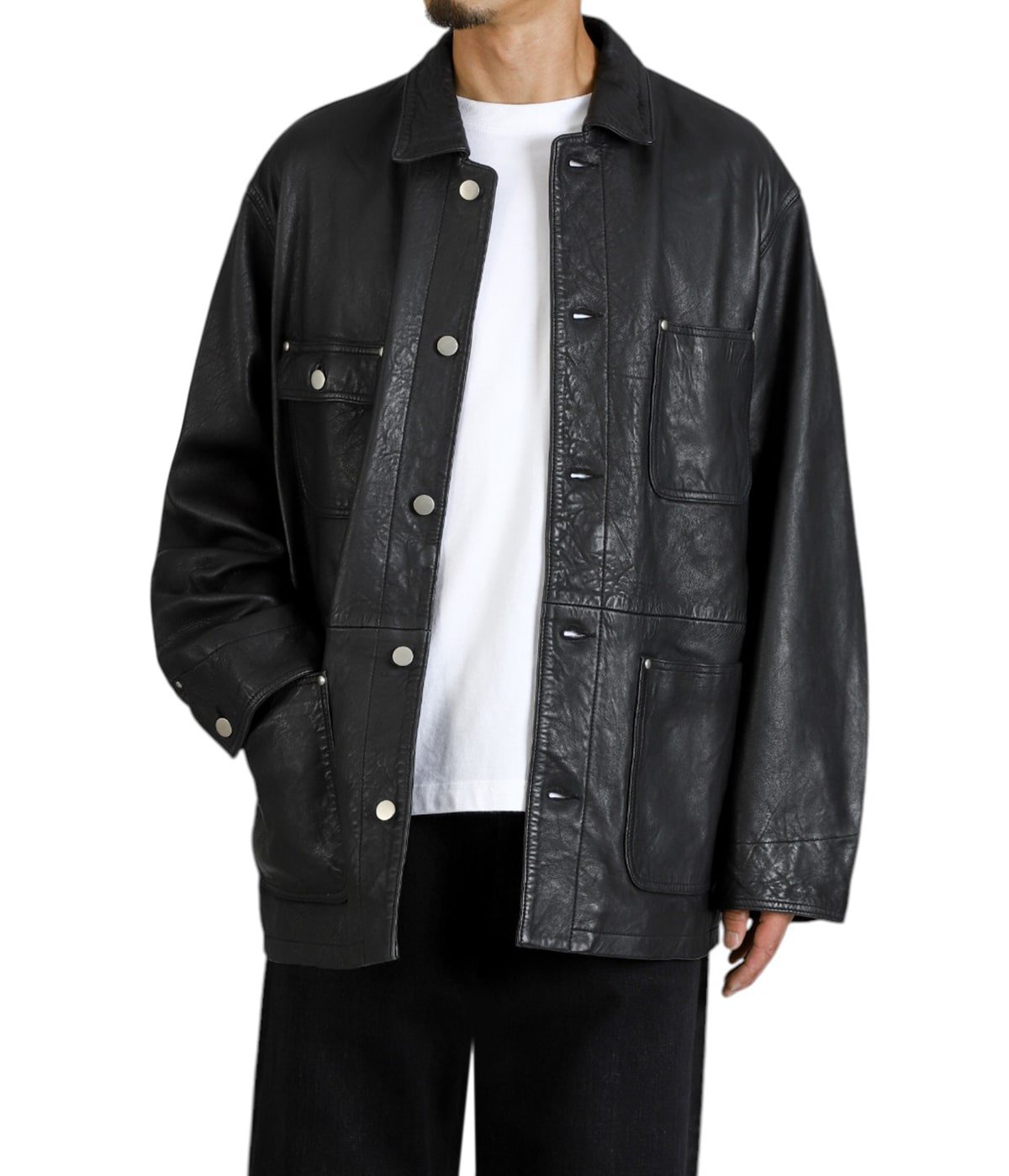 JAGROSE 黒 レザージャケット 楽天市場】JAGROSE ジャグロース ウォッシュレザー カバーオール