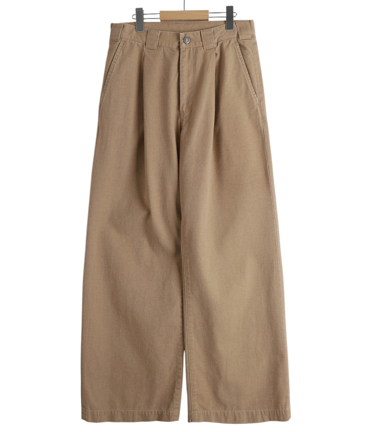 BAGGY CHINO TROUSER- Pigment Print Chino Cloth - | kiivu(キフ