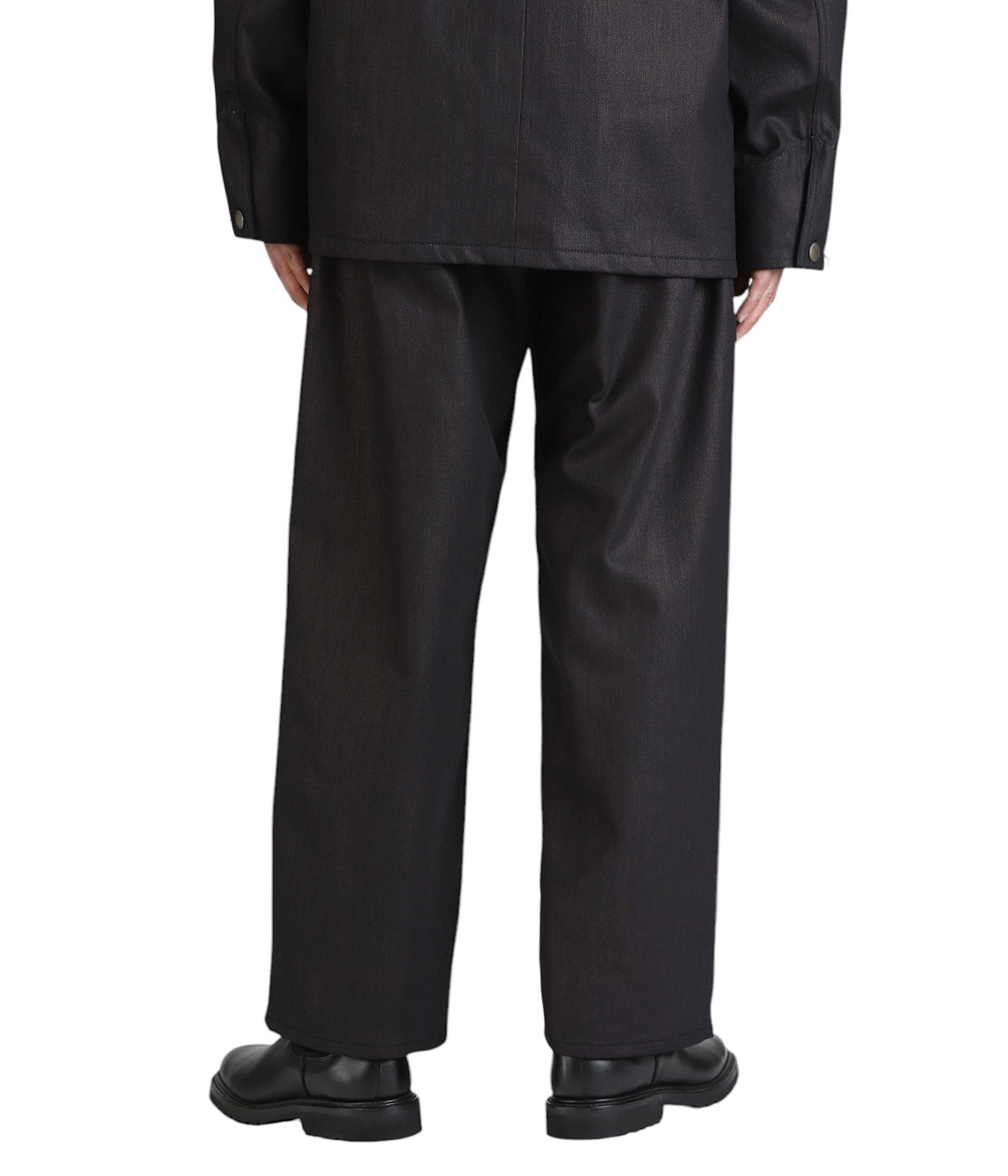DENIM WIDE TROUSER- 12.5oz Rainbow Denim + SUMI - | kiivu(キフ