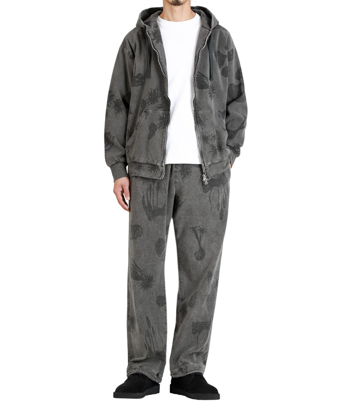 ZIP UP HOODED- Drawing Sumi Print Doble + Needle + Sumi O.D