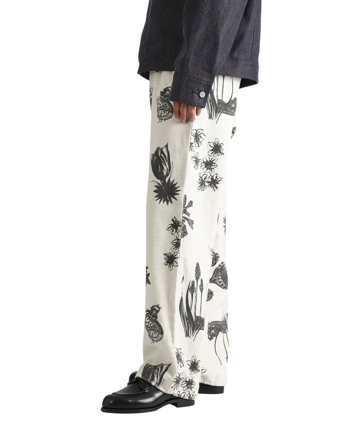 EASY PANTS- Drawing Sumi Print Doble - | kiivu(キフ) / パンツ