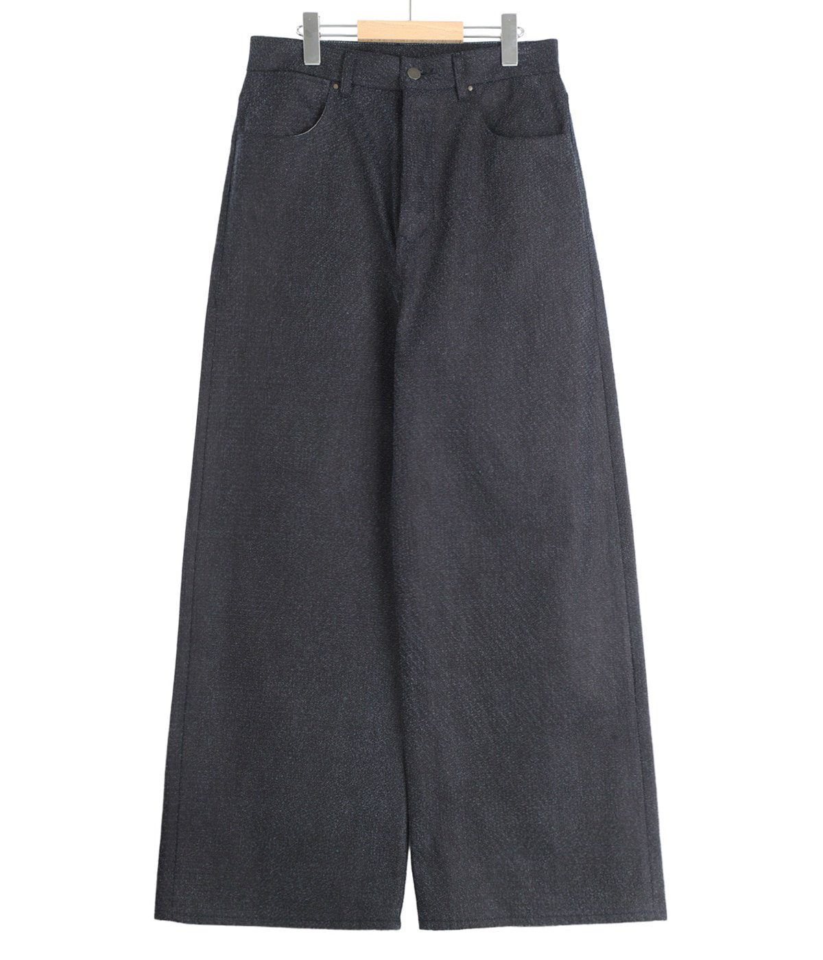 DENIM CURVY LEG TROUSER- 12.5oz Rainbow Denim + SUMI ＋Needles