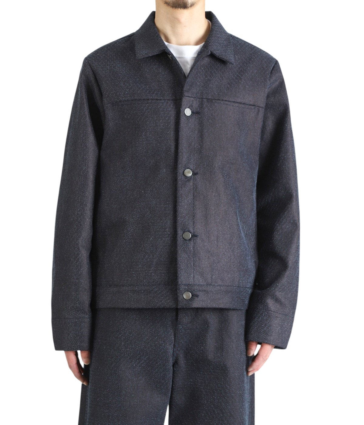 DENIM TRUCKER JACKET- 12.5oz Rainbow Denim + SUMI ＋Needles Punch