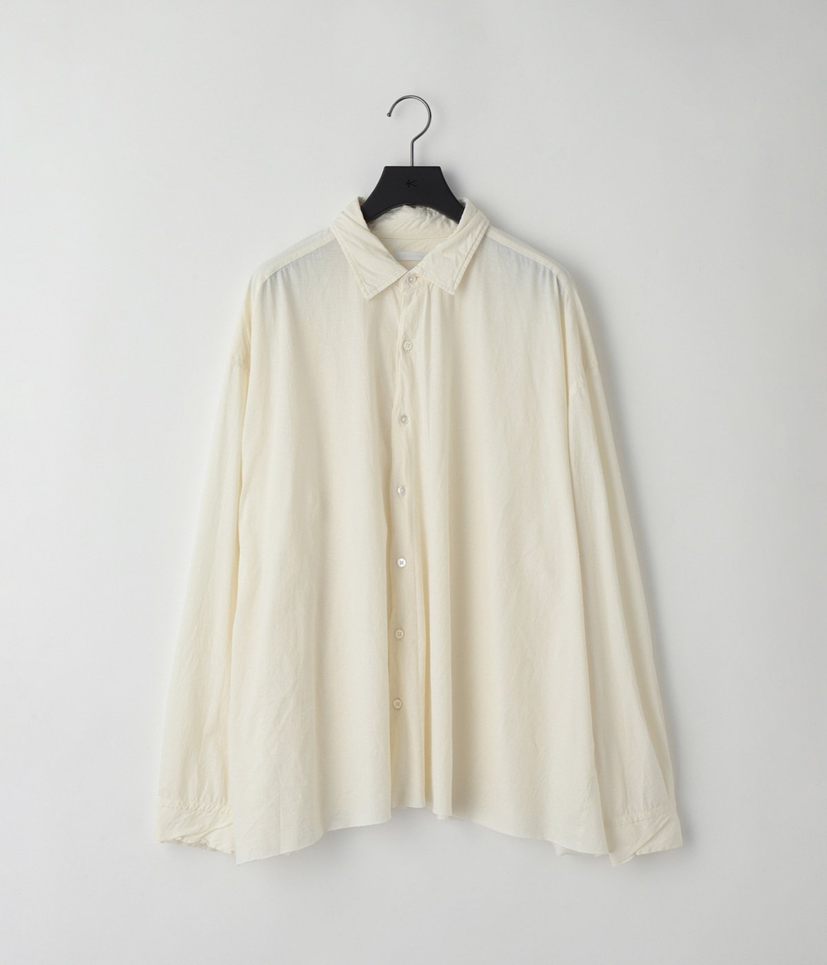 【新品未使用】IENA  シルクサテンジョーゼットクルーネックシャツ KANEMASA PHIL. / カネマサフィル | 46G Artisan Shirt - Purple