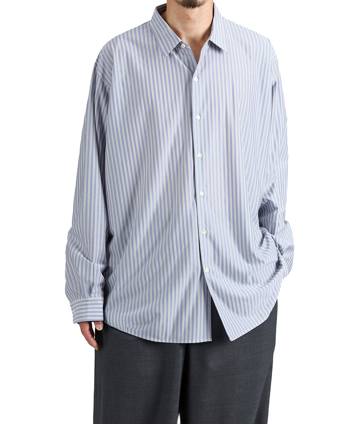 46G Stripe Atmosphere Shirt | KANEMASA PHIL.(カネマサフィル