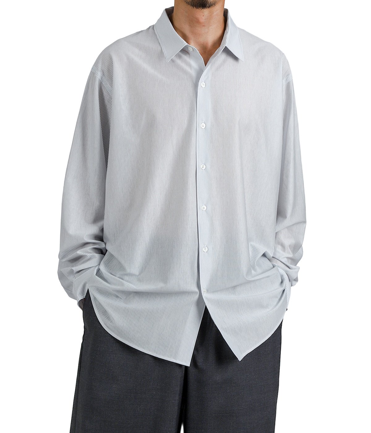 46G Stripe Atmosphere Shirt | KANEMASA PHIL.(カネマサフィル