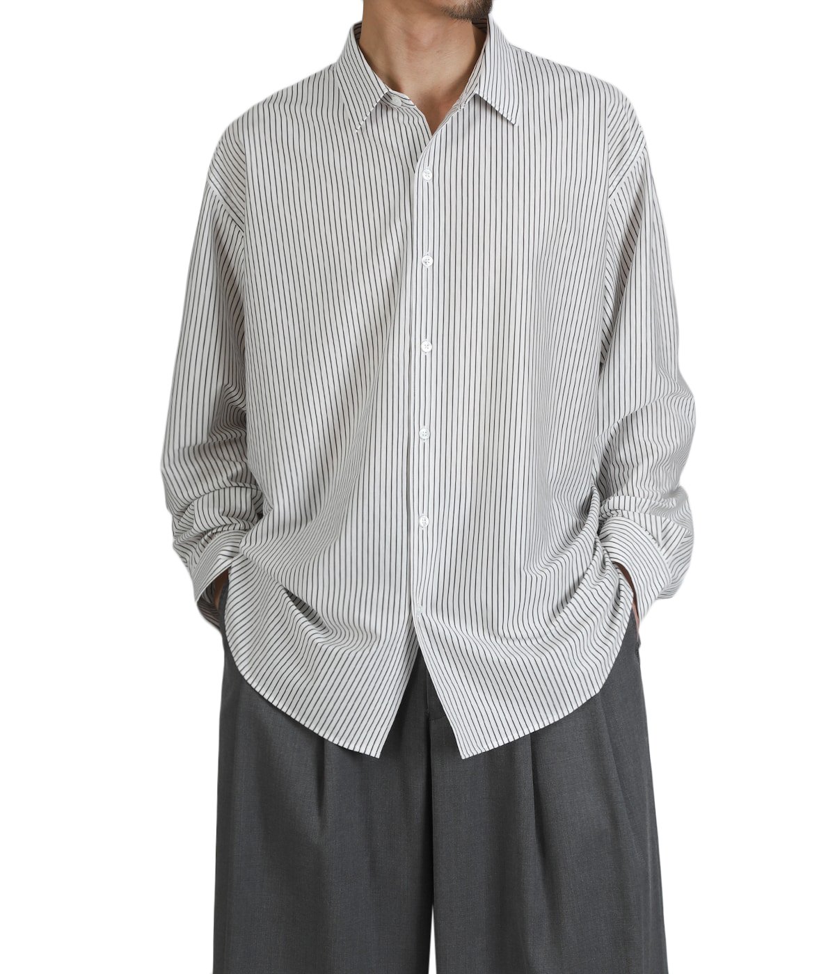46G Stripe Atmosphere Shirt | KANEMASA PHIL.(カネマサフィル