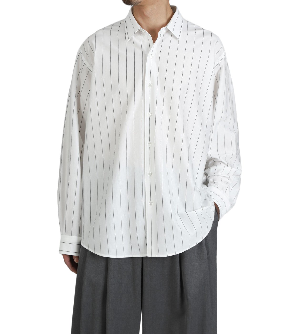46G Stripe Atmosphere Shirt | KANEMASA PHIL.(カネマサフィル