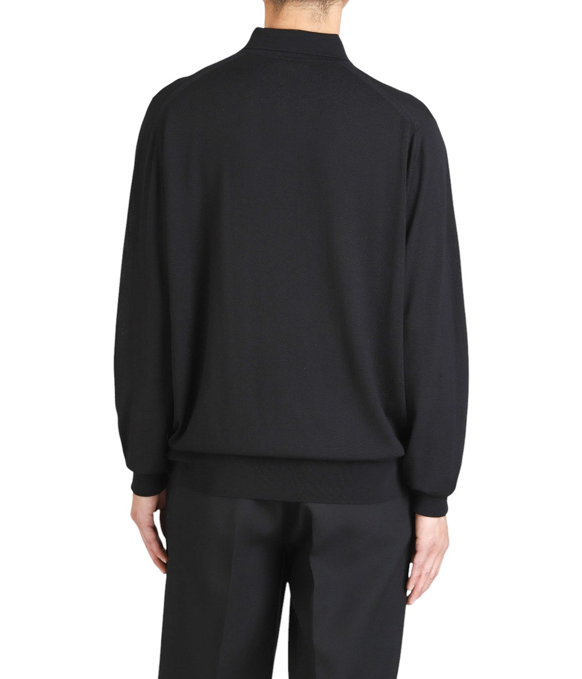 Craig Knit Polo Black | HEUGN(ユーゲン) / トップス ポロシャツ 