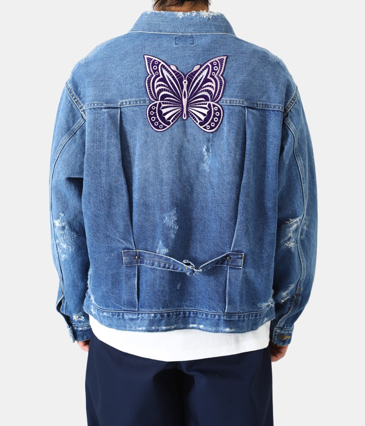 メーカー再生品】 NEEDLES Papillon Patches Jean Jacket Gジャン