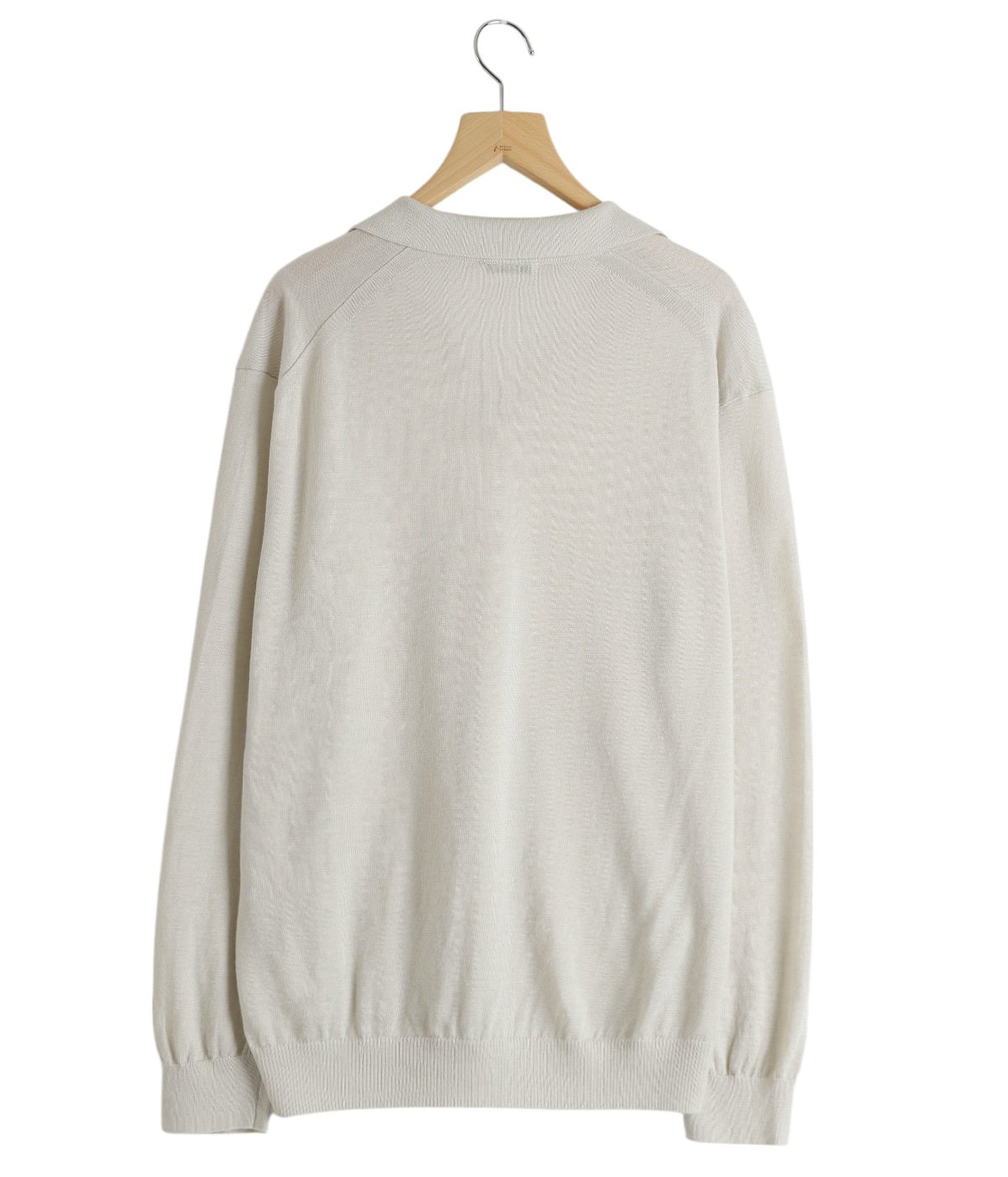 RAMIE CASHMERE SKIPPER POLO SWEATER | ATON(エイトン RAMIE CASHMERE SKIPPER POLO SWEATER | ATON(エイトン