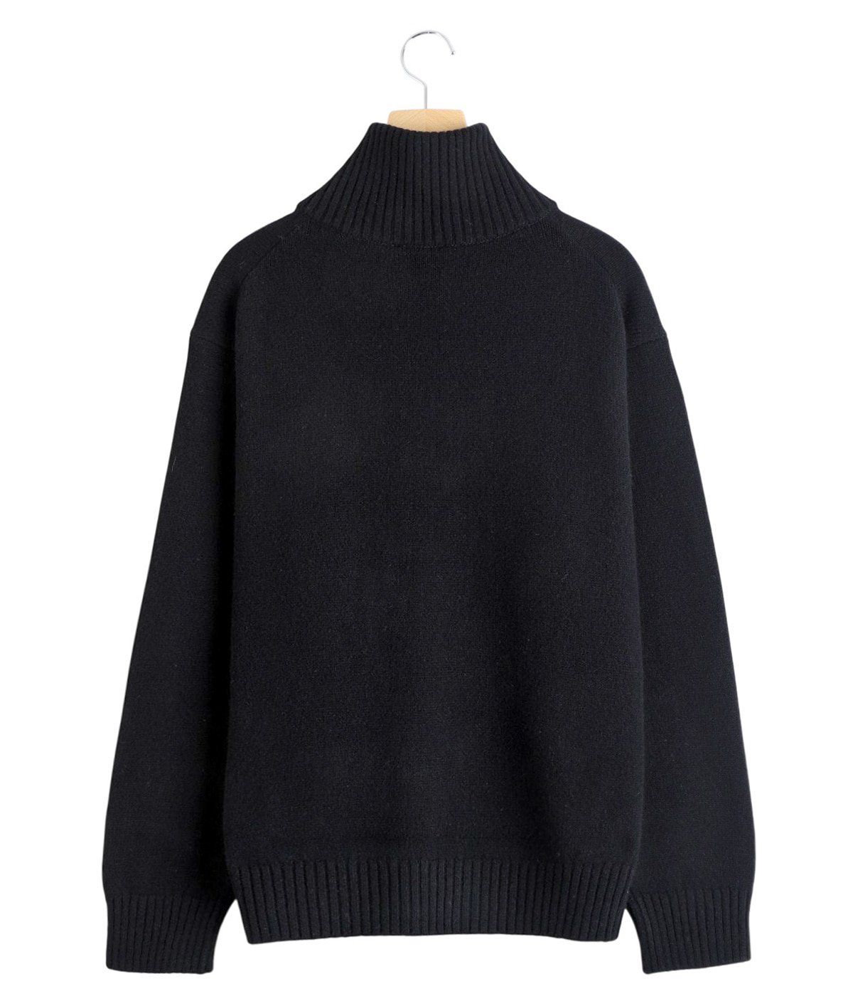 LAMBS WOOL HALF ZIP SWEATER | ATON(エイトン) / トップス ニット