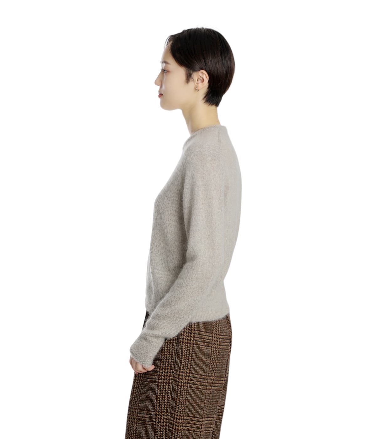 ATON NATURAL ALPACA クルーネックニット　上代7万 ATON NATURAL ALPACA クルーネックニット 上代7万