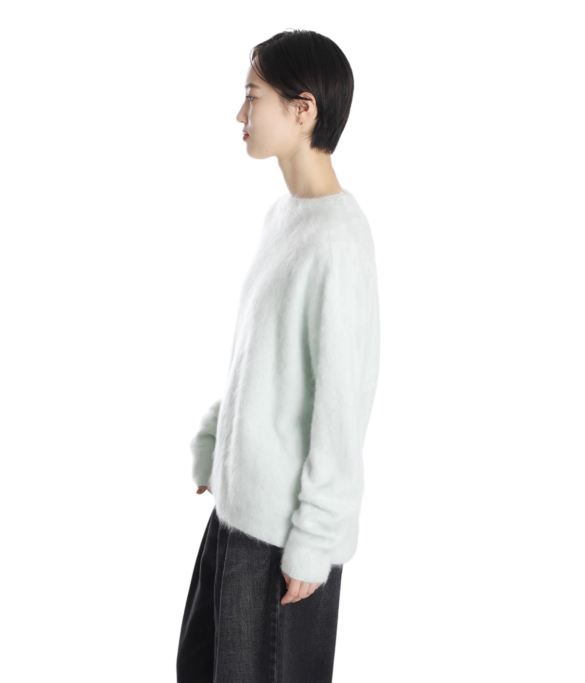 トップス ATON FUR CASHMERE CREWNECK PULLOVER レディース】ROYAL CASHMERE FUR CREWNECK SWEATER | ATON(エイトン