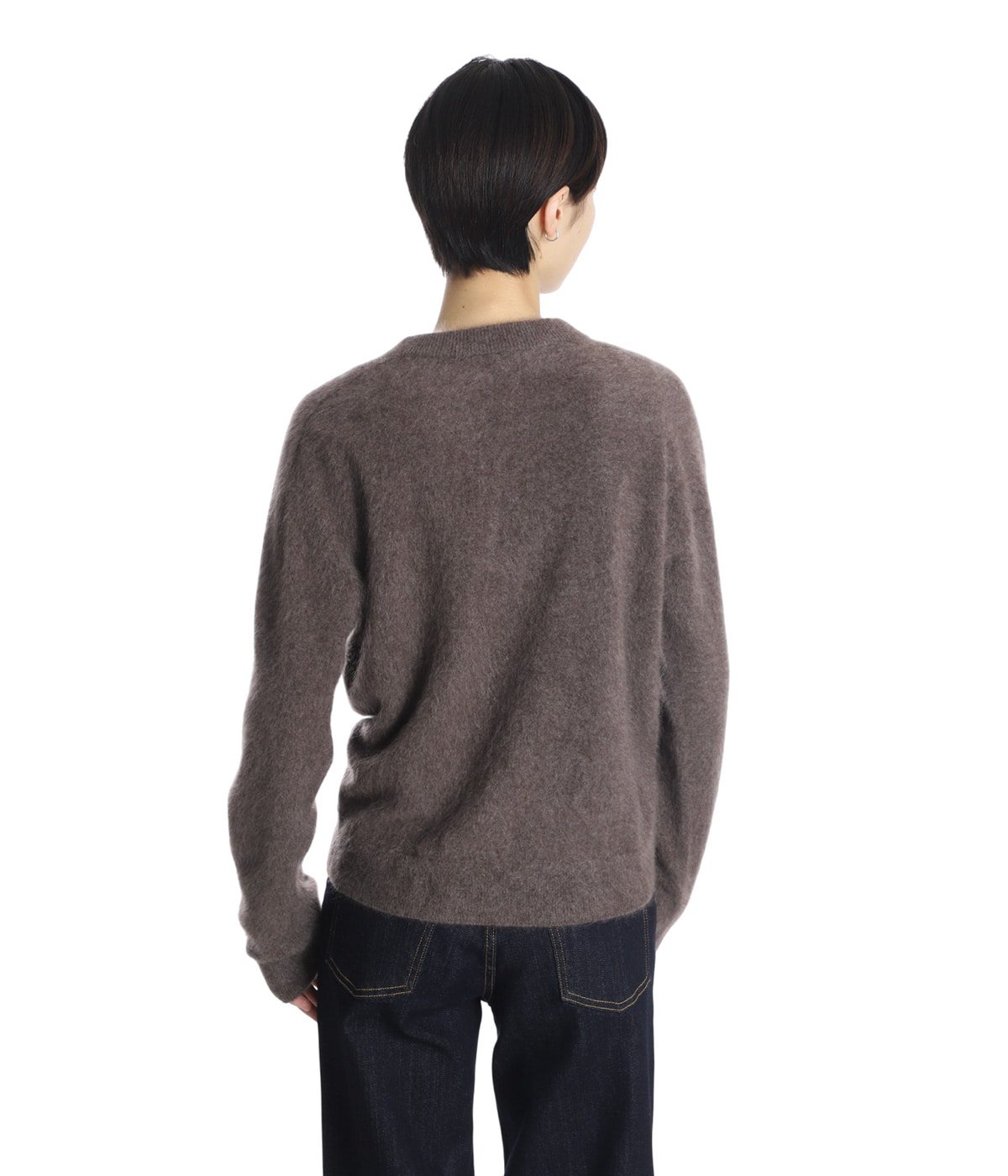 良品 ATON エイトン FUR CASHMERE ロングニットカーディガン KRAGKW0900 サイズ2 グレー レディース 古着 中古 USED ATON - 良品 ATON エイトン FUR CASHMERE ロングニットカーディガン