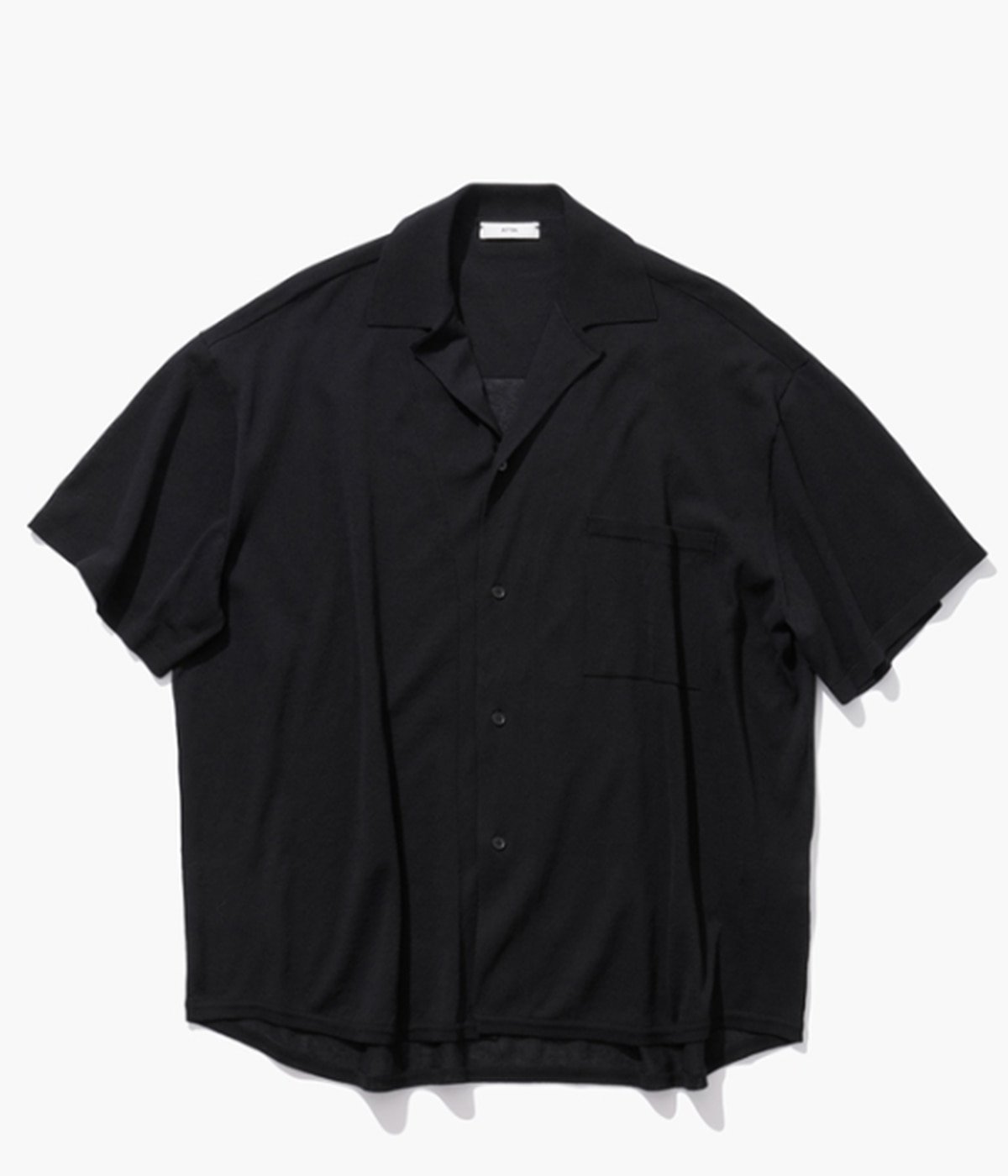 予約】【レディース】HIGH TWIST COTTON KNIT SHIRT | ATON(エイトン