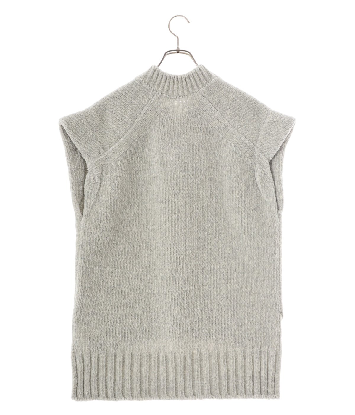 トップスお値下げ！aere V-neck wool vest dark grey - ベスト/ジレ