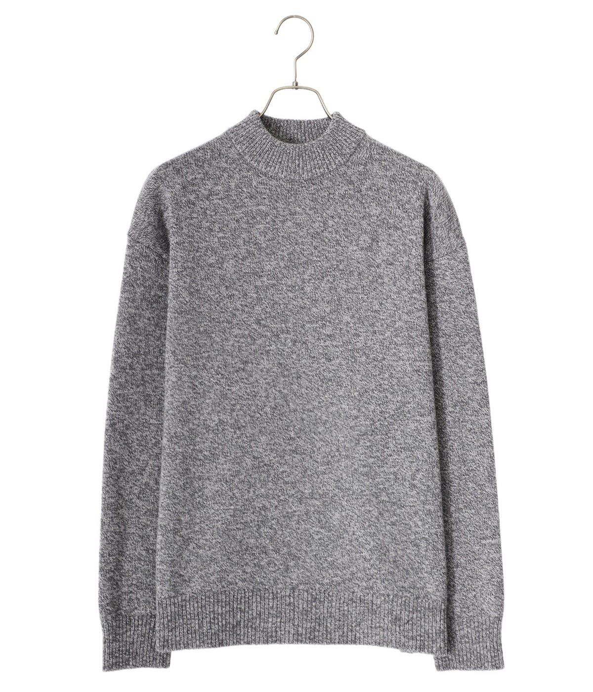 WOOL MOULINE MOCKNECK SWEATER | ATON(エイトン) / トップス ニット