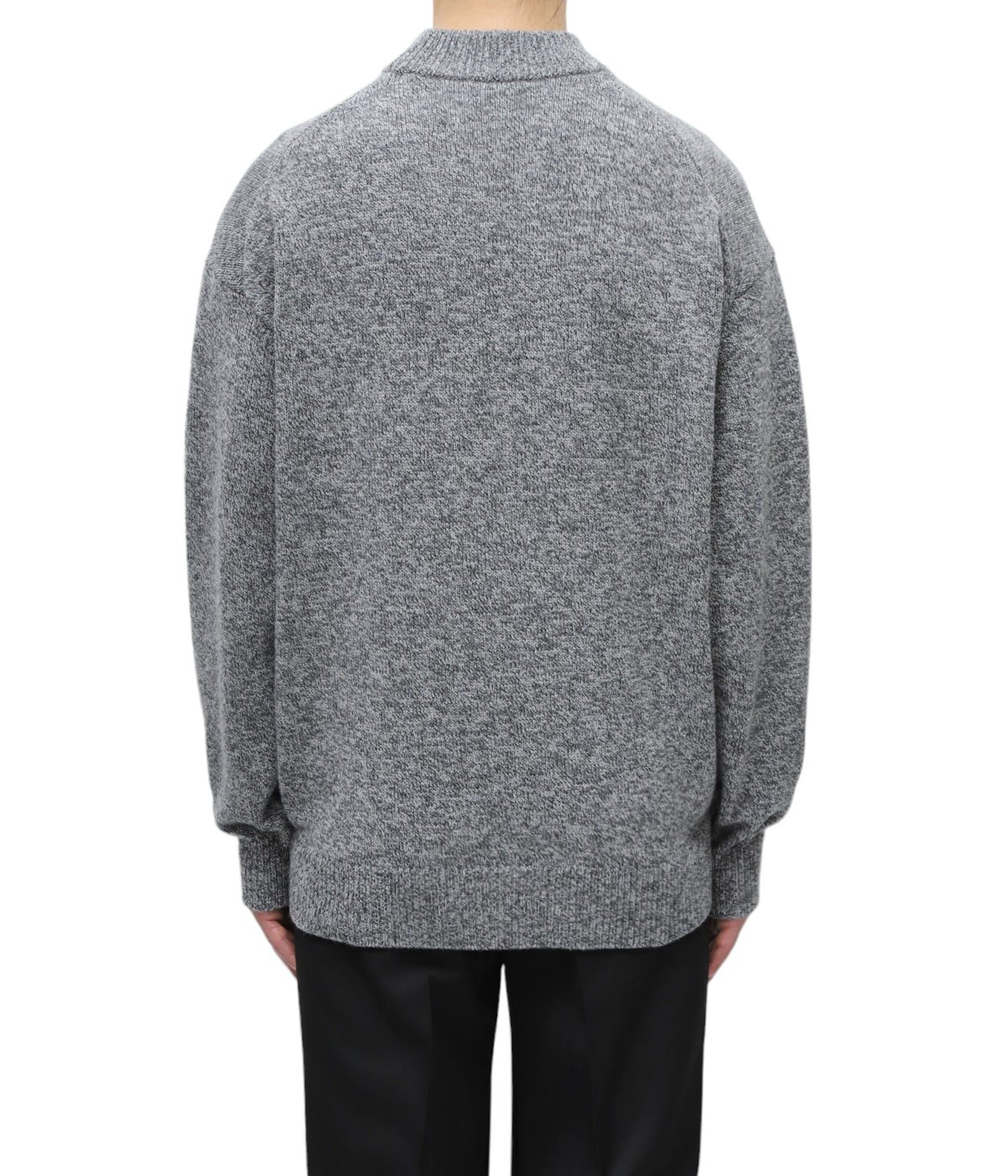 WOOL MOULINE MOCKNECK SWEATER | ATON(エイトン) / トップス ニット