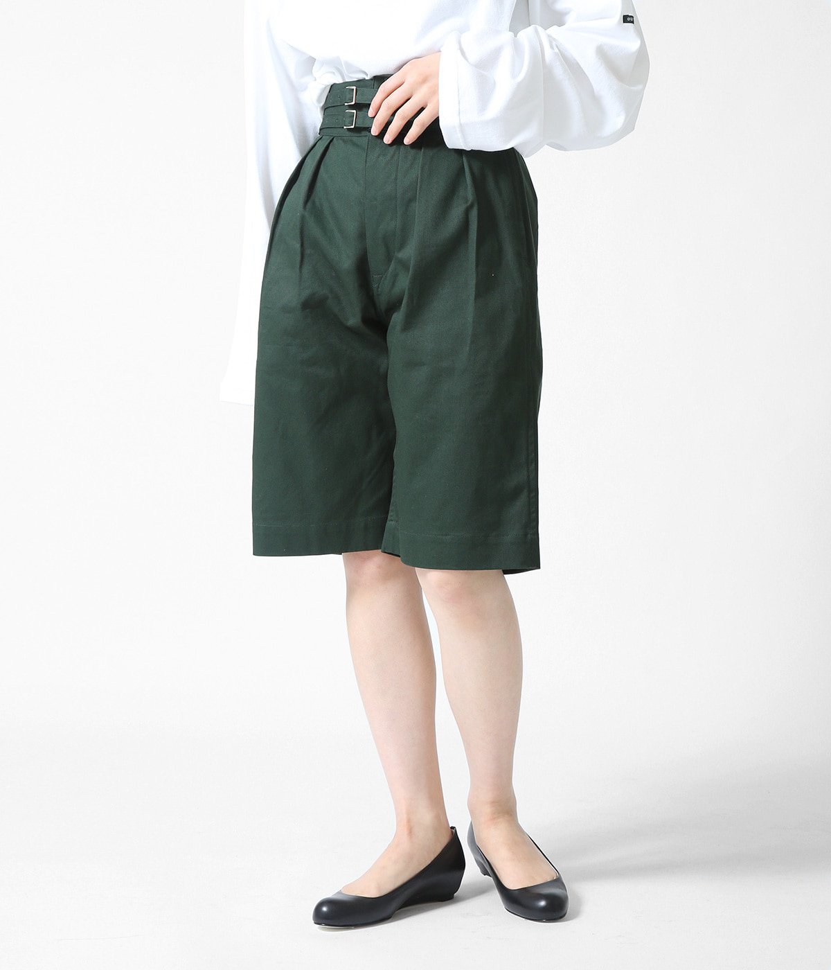 レディース】DOUBLE BELTED GURKHA SHORT TROUSERS | LENO(リノ ...