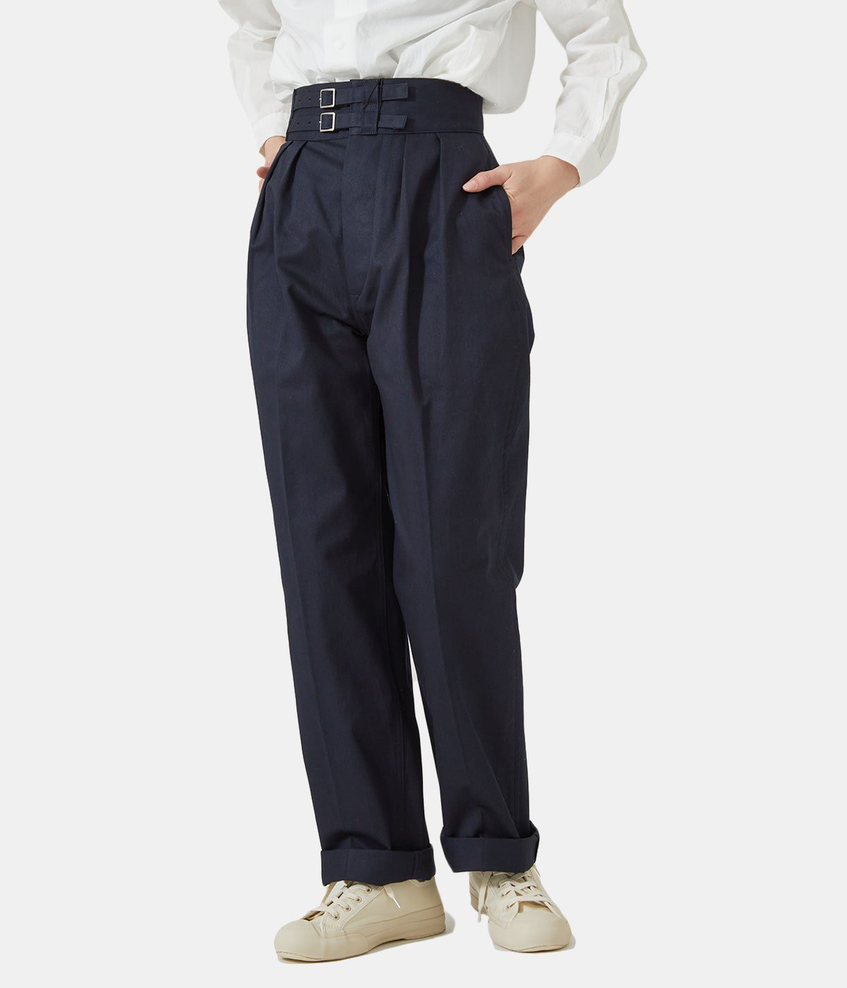 レディース】DOUBLE BELTED GURKHA TROUSERS【WOMENS】 | LENO(リノ