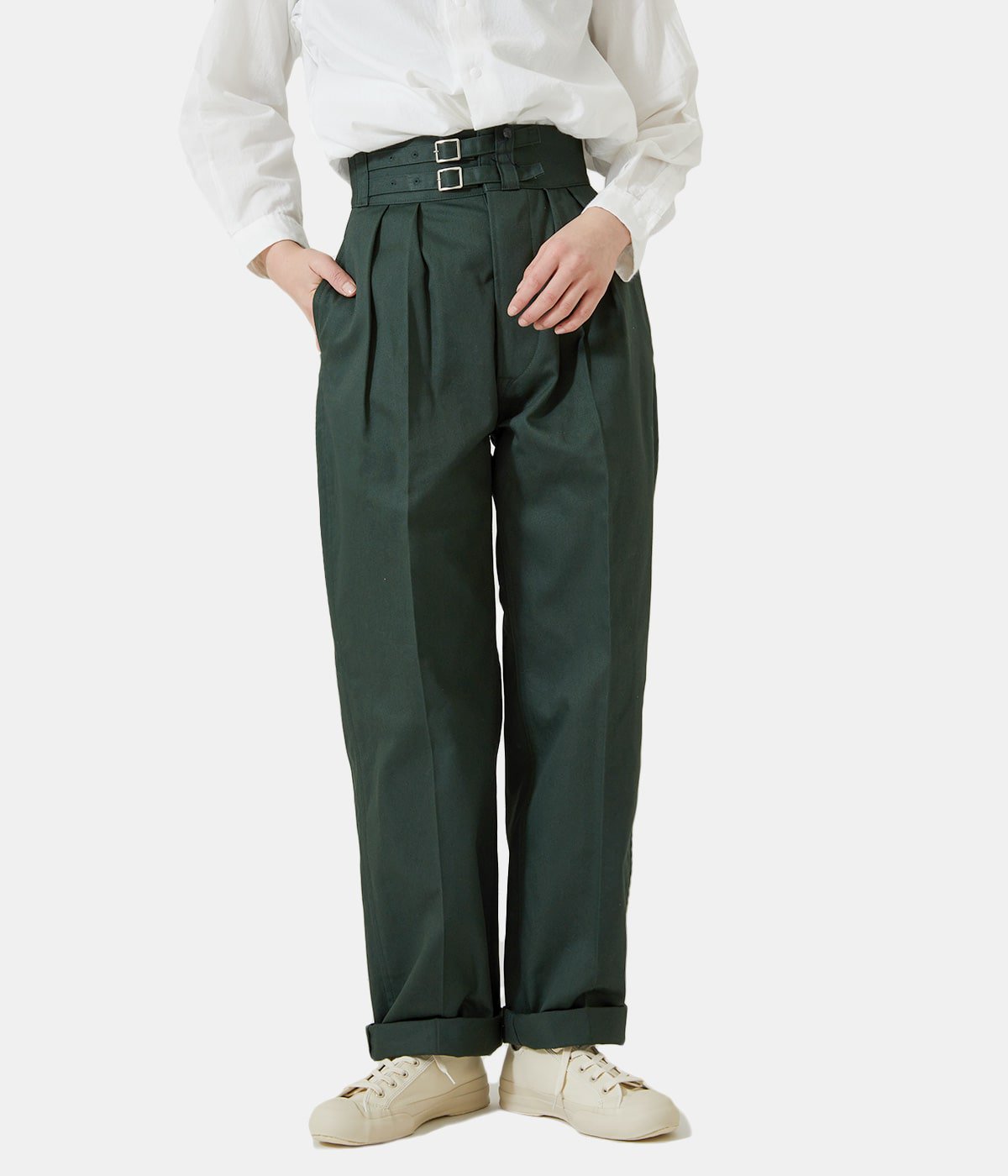 WOMENS> DOUBLE BELTED GURKHA TROUSERS | vrealitybolivia.com