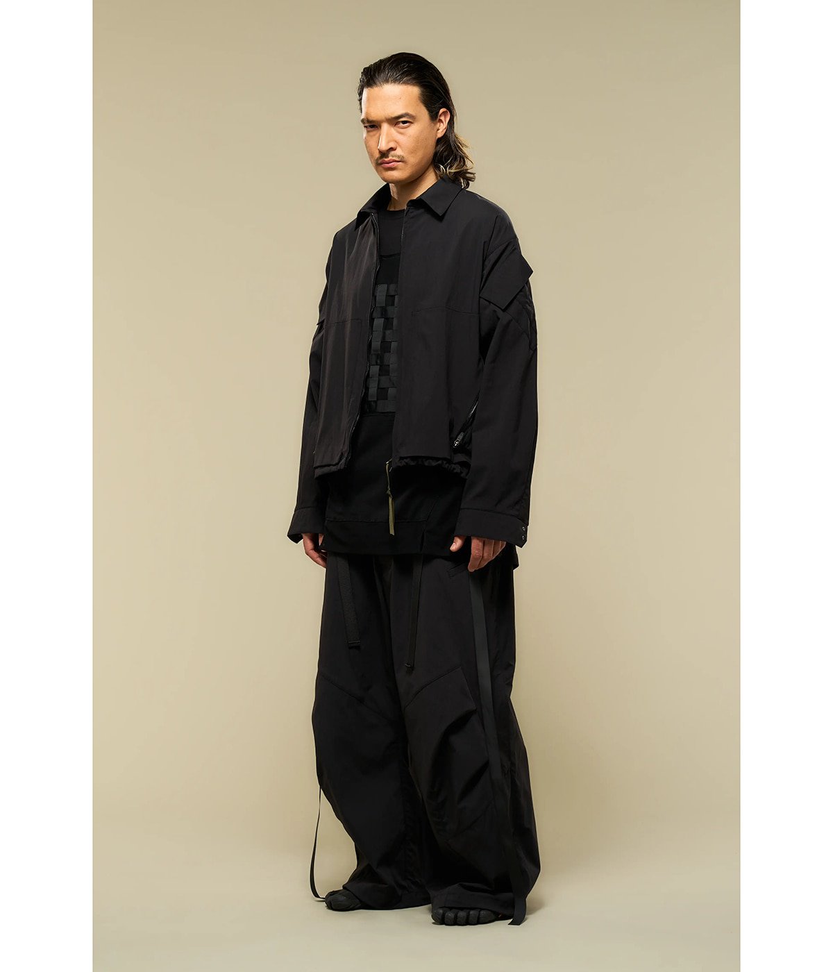 Miliken nylon spandex action zip shirt | ACRONYM Miliken nylon spandex action zip shirt | ACRONYM