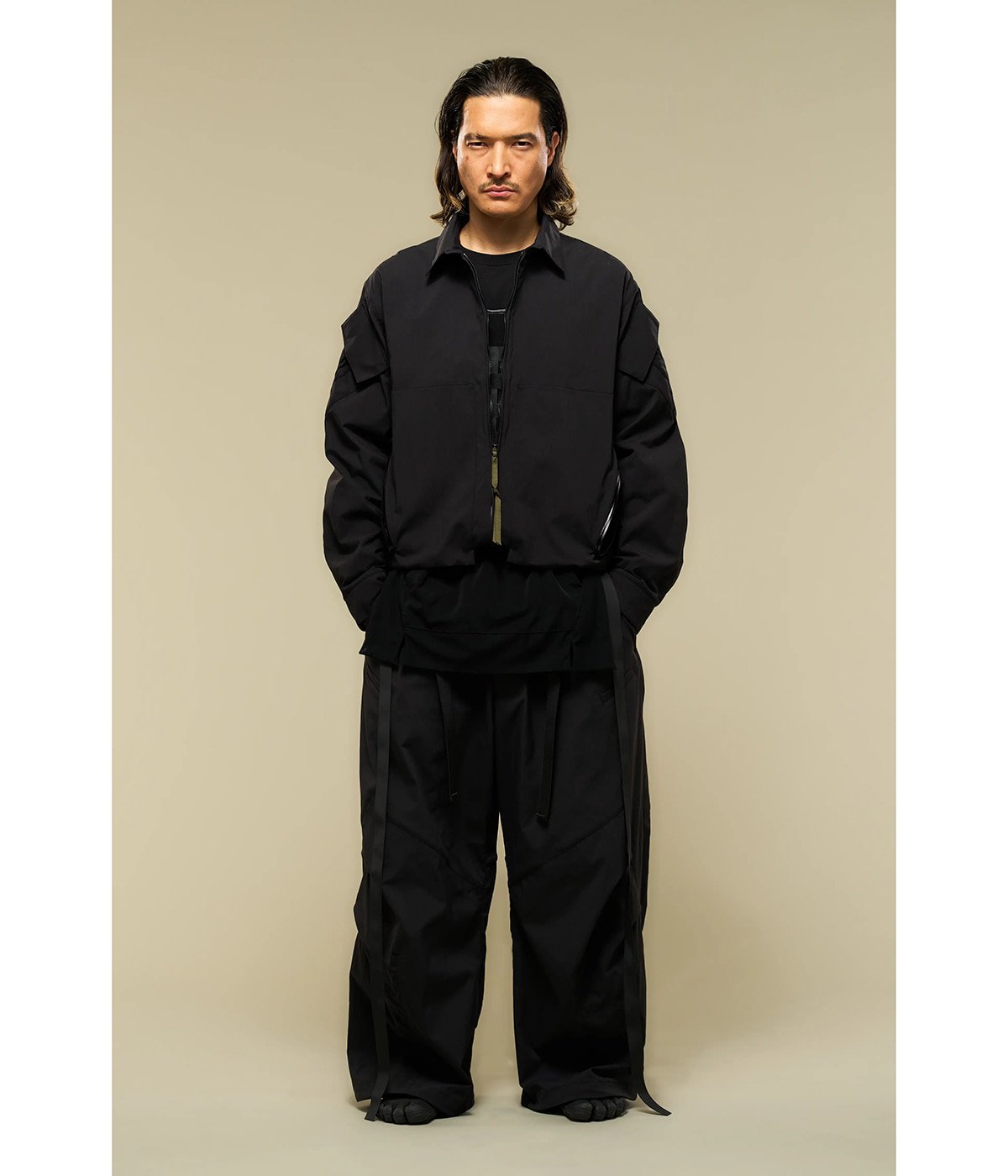 Miliken nylon spandex action zip shirt | ACRONYM Miliken nylon spandex action zip shirt | ACRONYM