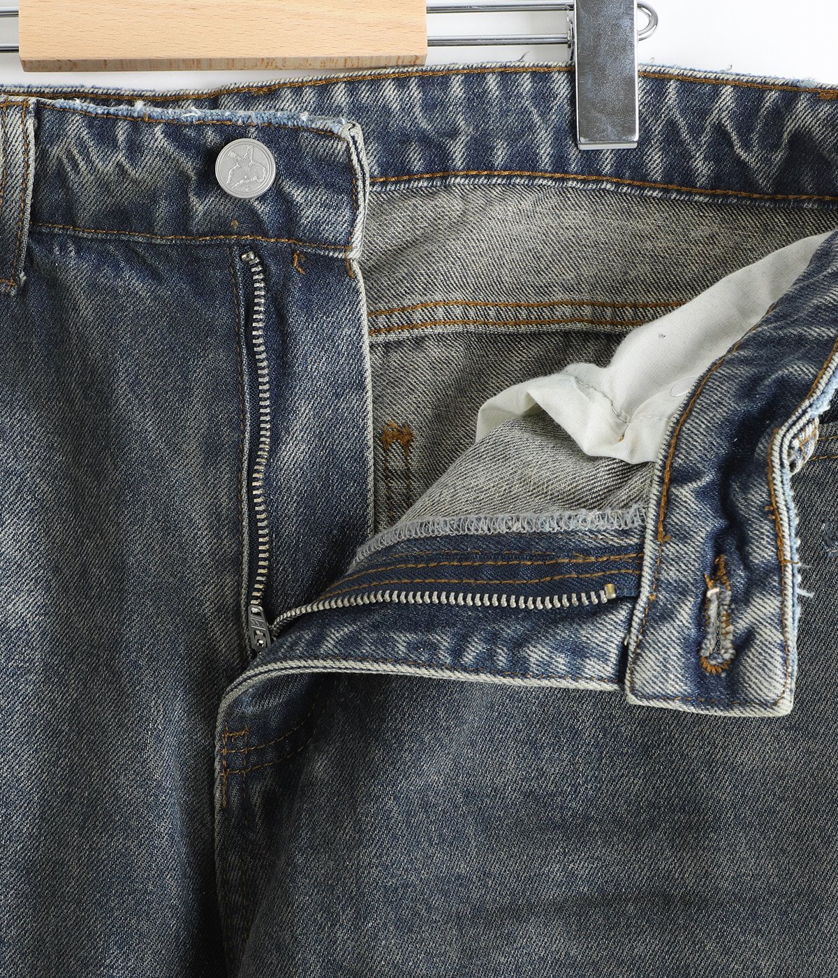 LAX BAGGY DENIM -junkyard wash- | Basketcase(バスケット LAX BAGGY DENIM -junkyard wash- | Basketcase(バスケット