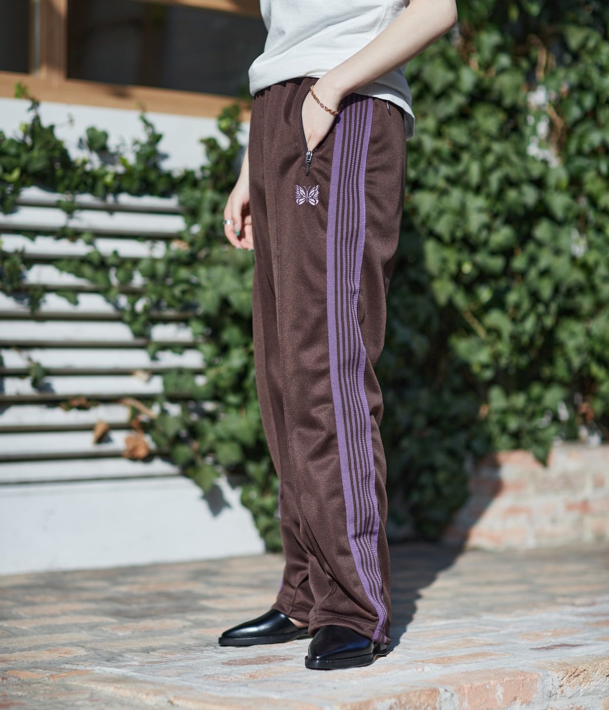 ONLY ARK】別注 Track Pant - Poly Smooth | NEEDLES(ニードルズ