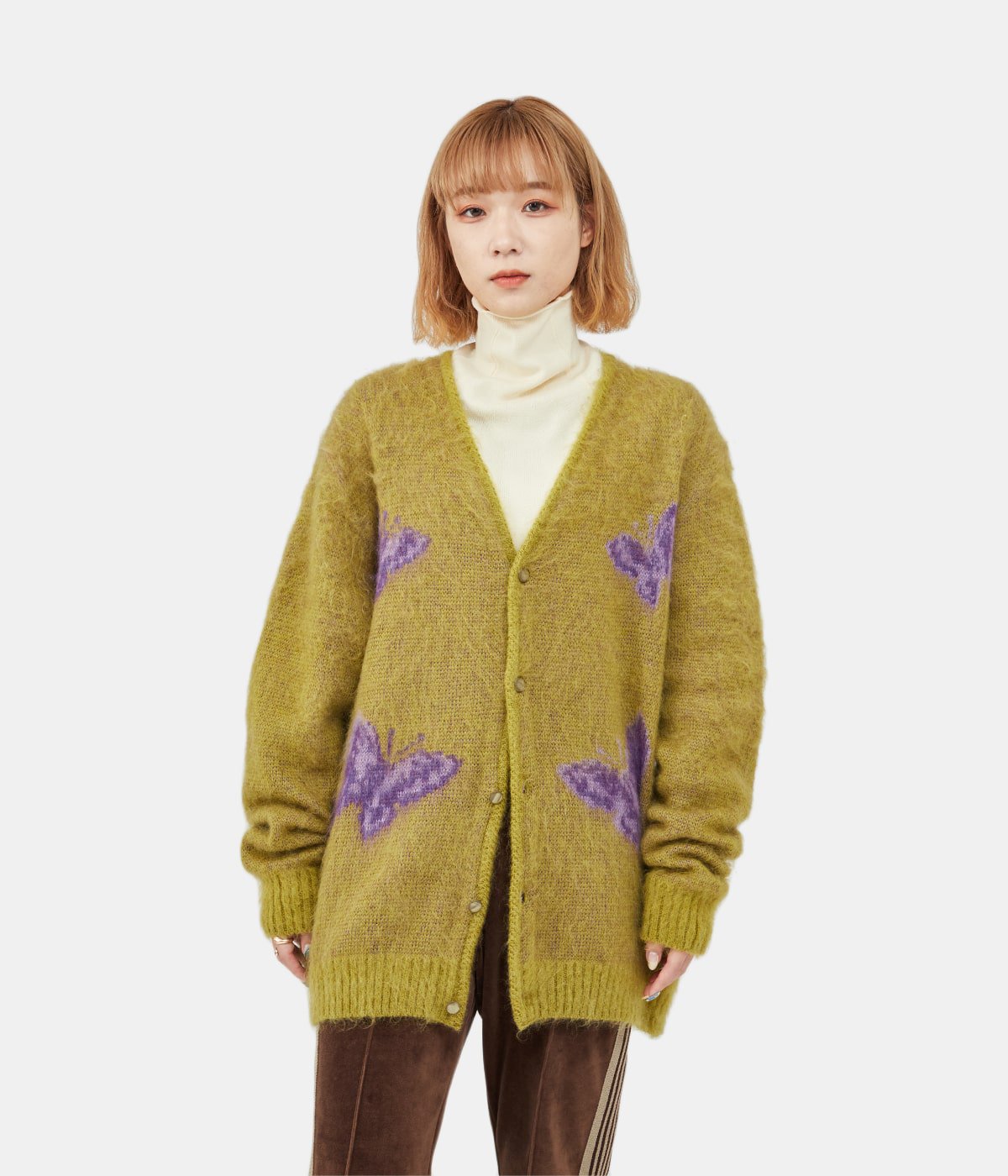 NEEDLES 22fw別注 Mohair Cardigan Papillon… smcint.com