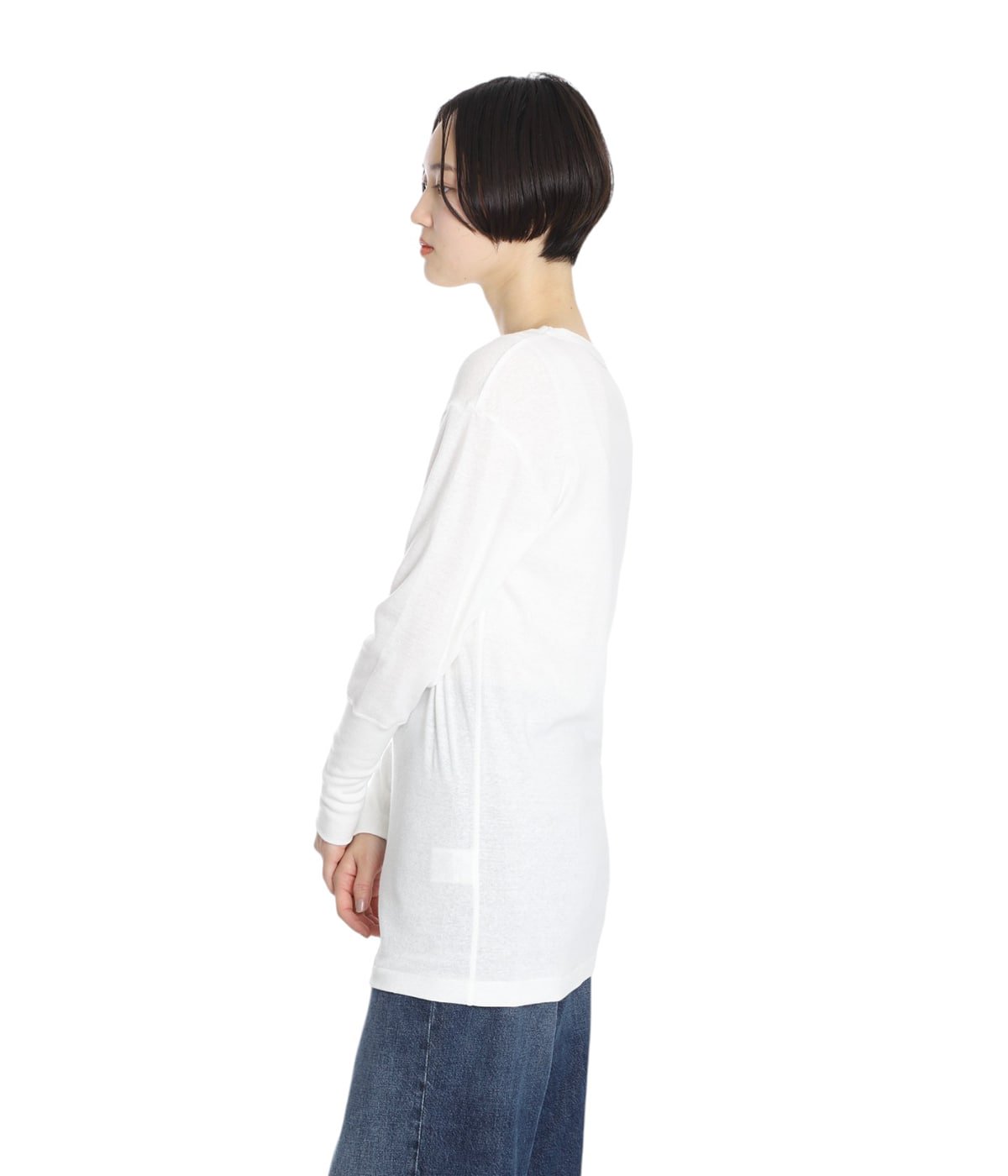 Lサイズ ホワイト TNNL / SS / COTTON 夏物 JANJAM Tシャツ 大きいサイズ レディース メール便送料無料 半袖