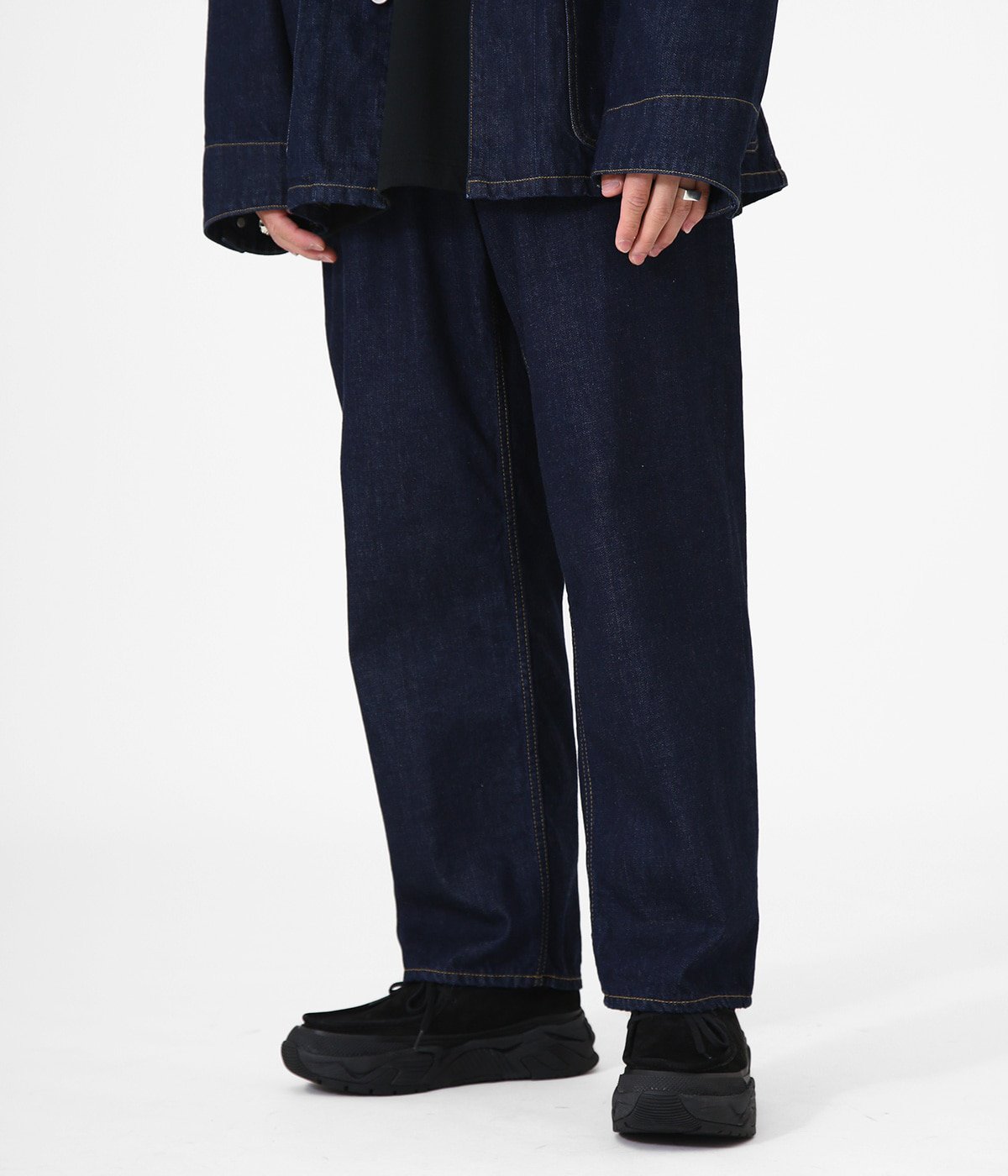 marka】22AW COCOON FIT EASY PANTS WOOL-